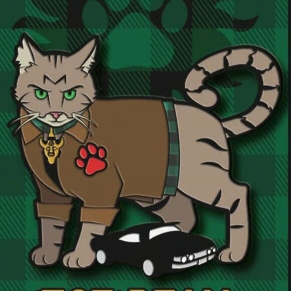 Supernatural SuperCATural ToeBean Hisschester Cat Pin New In Package - Picture 5 of 5